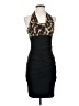 Carole Little Animal Print Black Cocktail Dress Size 4 - photo 1