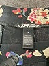Express Floral Black Leggings Size M - photo 7