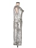 Connected Apparel Metallic Silver Cocktail Dress Size 8 - photo 4