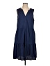 Dylan 100% Cotton Solid Blue Casual Dress Size XS - photo 1