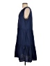 Dylan 100% Cotton Solid Blue Casual Dress Size XS - photo 5