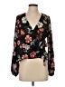 Express 100% Polyester Black Long Sleeve Blouse Size XS - photo 1