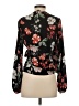 Express 100% Polyester Black Long Sleeve Blouse Size XS - photo 2