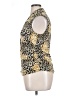 Melissa Odabash Animal Print Gold Sleeveless Blouse Size XL - photo 5