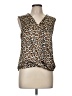 J by Joie Animal Print Brown Sleeveless Blouse Size M - photo 1