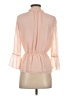 H&M 100% Polyester Pink 3/4 Sleeve Blouse Size XXS - photo 2