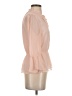 H&M 100% Polyester Pink 3/4 Sleeve Blouse Size XXS - photo 4