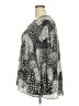 T Tahari 100% Polyester Animal Print Silver Long Sleeve Blouse Size 3X - photo 5