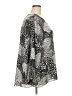 T Tahari 100% Polyester Animal Print Silver Long Sleeve Blouse Size 3X - photo 4