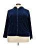 Danskin Now 100% Polyester Blue Zip Up Hoodie Size 3X - photo 1