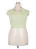 Dazy-Less Green Short Sleeve Top Size L - photo 1