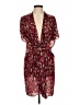 Unbranded 100% Polyester Burgundy Kimono One size - photo 1