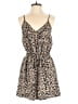 Shein 100% Polyester Animal Print Tan Romper Size M - photo 1