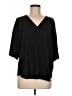 Vince. Black 3/4 Sleeve Silk Top Size M - photo 1