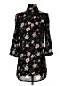 My Michelle 100% Polyester Floral Black 3/4 Sleeve Blouse Size XS - photo 2