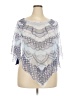 One World Blue 3/4 Sleeve Blouse Size 3X - photo 1