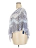 One World Blue 3/4 Sleeve Blouse Size 3X - photo 5