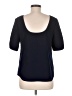 J.Crew Collection Black Short Sleeve Blouse Size M (estimated) - photo 2