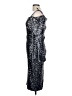 Theia 100% Polyester Silver Cocktail Dress Size 10 - photo 5
