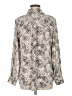 T Tahari 100% Polyester Animal Print Ivory Long Sleeve Blouse Size M - photo 2
