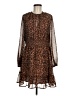 Old Navy 100% Polyester Animal Print Brown Cocktail Dress Size M - photo 1