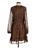 Old Navy 100% Polyester Animal Print Brown Cocktail Dress Size M - photo 2