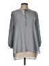 West Kei 100% Polyester Gray 3/4 Sleeve Blouse Size L - photo 1