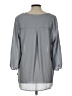 West Kei 100% Polyester Gray 3/4 Sleeve Blouse Size L - photo 2