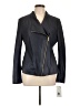 Via Spiga 100% Leather Blue Jacket Size L (petite) - photo 1