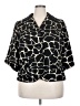 Dana Kay Animal Print Black Blazer Size 18 - photo 1