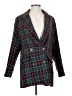 Lena Plaid Blue Blazer Size S - photo 1