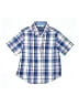 Chaps Plaid Blue Short Sleeve Button-Down Shirt Size 4 - photo 1