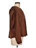 Lush 100% Polyester Brown Long Sleeve Blouse Size L - photo 4