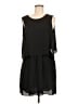 BCBGMAXAZRIA 100% Polyester Solid Black Casual Dress Size M - photo 1