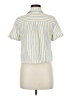 BCBGeneration Stripes Ivory Short Sleeve Blouse Size S - photo 2