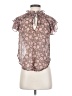 Unbranded 100% Polyester Pink Short Sleeve Blouse Size XXS - photo 1