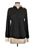 Assorted Brands 100% Polyester Stripes Black button down Size XS - photo 1