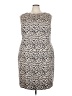 9&Co. 100% Polyester Animal Print Ivory Cocktail Dress Size 22 - photo 1