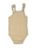 H&M 100% Cotton Solid Tan Short Sleeve Onesie 12-18 MO / 18 MO - photo 2