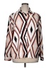 NORACORA 100% Polyester Print Pink Long Sleeve Blouse Size XL - photo 1