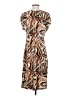 Unbranded Print Brown Casual Dress Size 2 (estimated) - photo 2