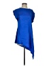 Kaktus Blue Short Sleeve Blouse Size S - photo 1