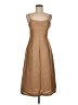 Assorted Brands Solid Tan Cocktail Dress Size M - photo 1