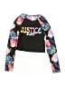 Justice Black Rash Guard Size 5 - 6 - photo 1