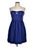 Walter by Walter Baker Hearts Blue Cocktail Dress Size L - photo 1