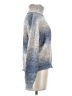 Kut from the Kloth Metallic Blue Turtleneck Sweater Size S - photo 4