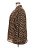 Fashion Bug 100% Polyester Chevron-herringbone Brown Long Sleeve Blouse Size 22 - 24 - photo 5
