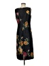 Mica 100% Polyester Floral Black Casual Dress Size 8 - photo 2
