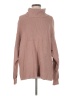 Free People Tan Pink Turtleneck Sweater Size M - photo 1