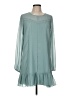 BCBGeneration 100% Polyester Solid Teal Casual Dress Size M - photo 1